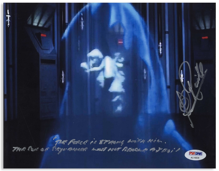 Clive Revill Signed 10'' x 8'' Photo as Emperor Palpatine in ''The Empire Strikes Back'' -- ''The Force Is Strong With Him...'' -- With PSA/DNA Authentication